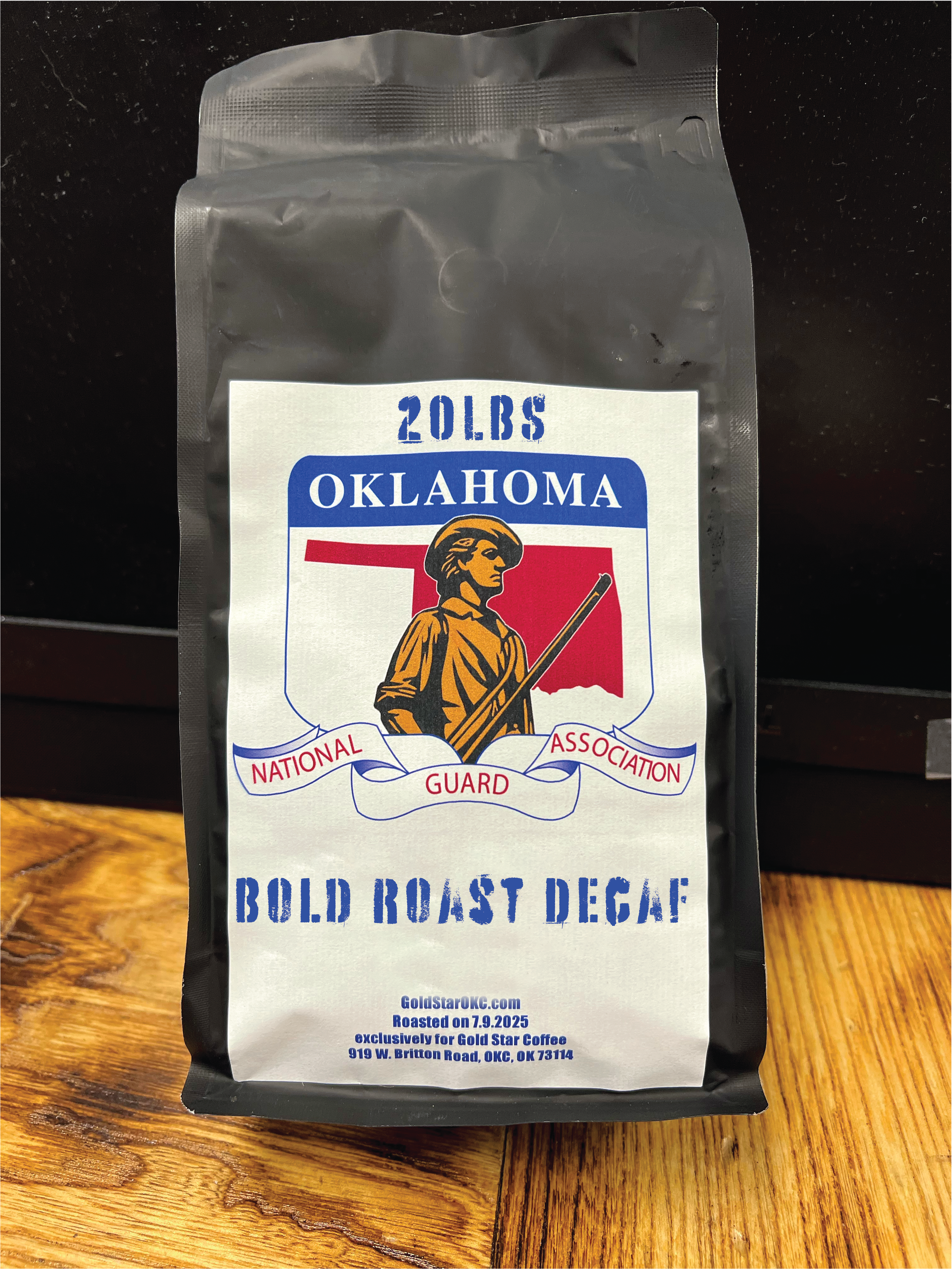 20 lb NGA Bold Decaf Roast